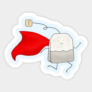 Superhero Tea Bag Sticker